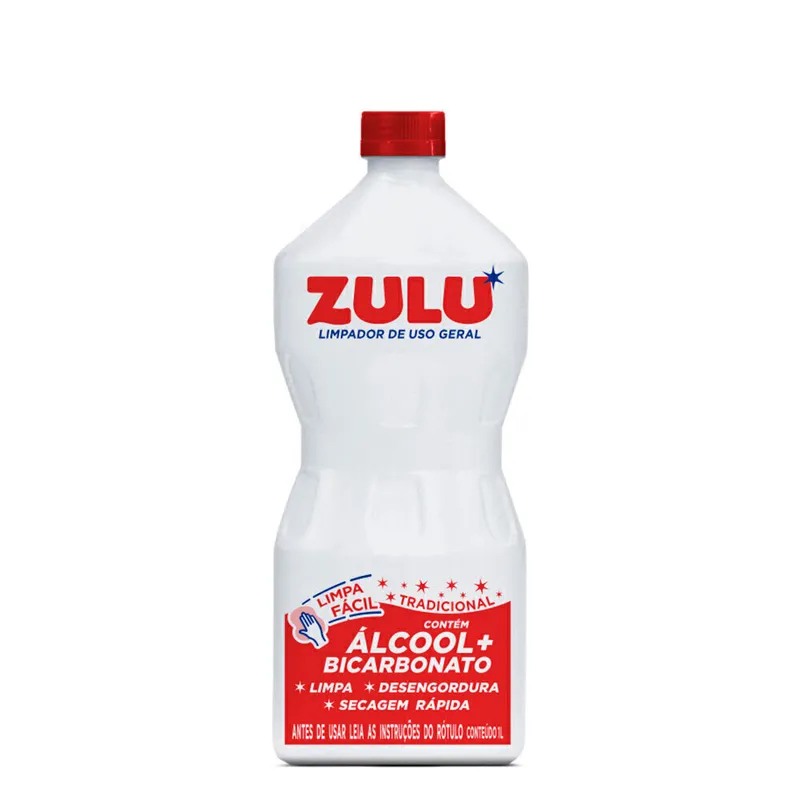 Limpador Multiuso Zulu Álcool com Bicarbonato 1L