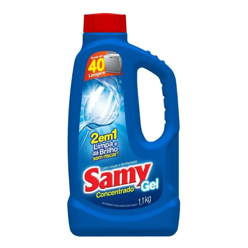 Lava Louças em Gel Concentrado Samy 1,1Kg para máquina