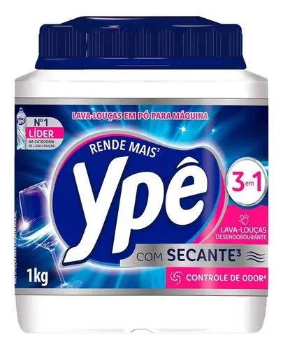 Detergente em pó para Máquina de Lavar Louças Ypê 1kg