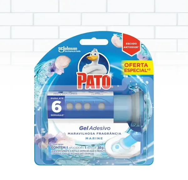Pato Gel Adesivo Marine Refil 6 Discos com Aplicador Grátis