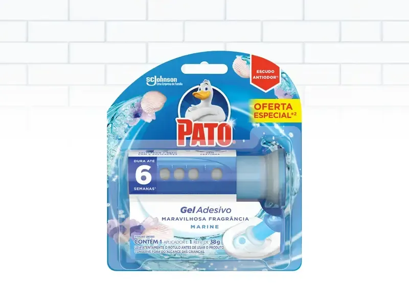 Pato Gel Adesivo Marine Refil 6 Discos com Aplicador Grátis