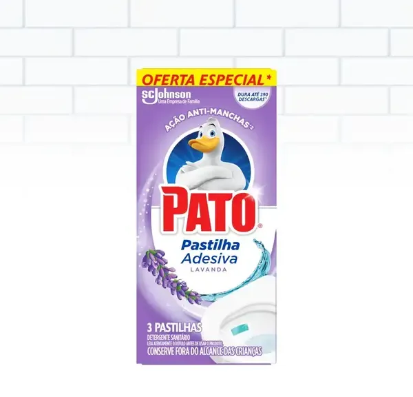 Pato Pastilha Adesiva Lavanda 5 Unidades