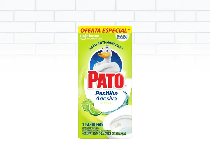 Pato Pastilha Adesiva Citrus 3 Unidades