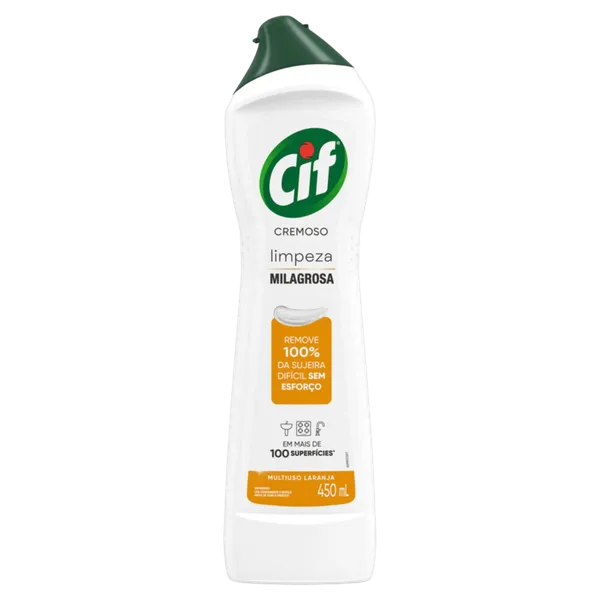 Saponáceo Cremoso Cif Laranja 450ml