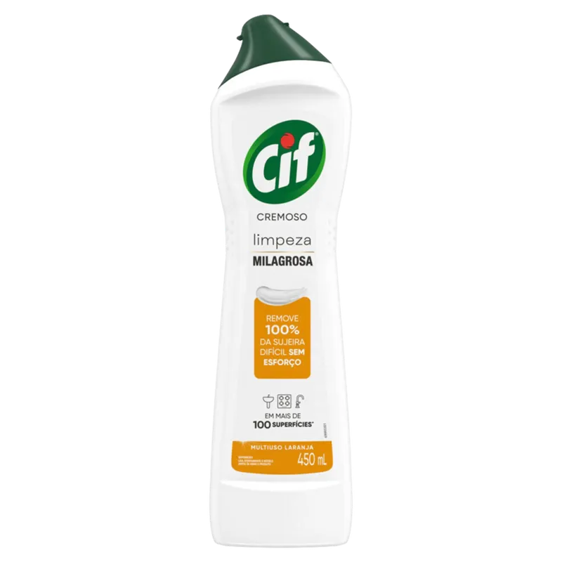 Saponáceo Cremoso Cif Laranja 450ml