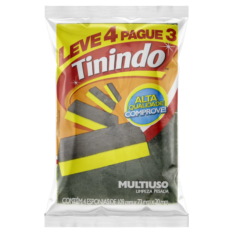 Esponja Multiuso Tinindo 4 Unidades