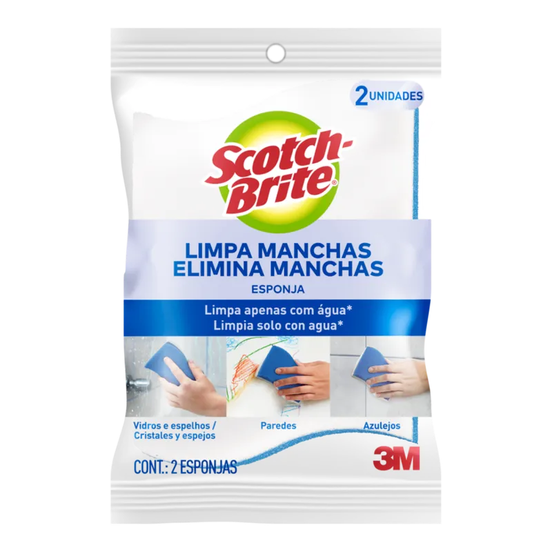 Esponja Multiuso Limpa Manchas Scotch-Brite 2 Unidades