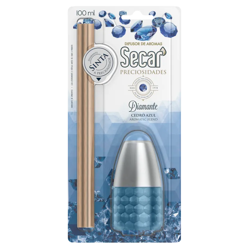 Difusor de Aromas Secar Preciosidades Diamante Azul 100ml