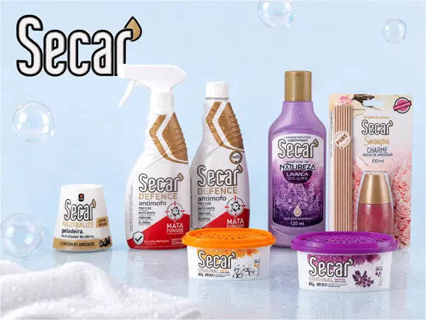 Linha de produtos Secar